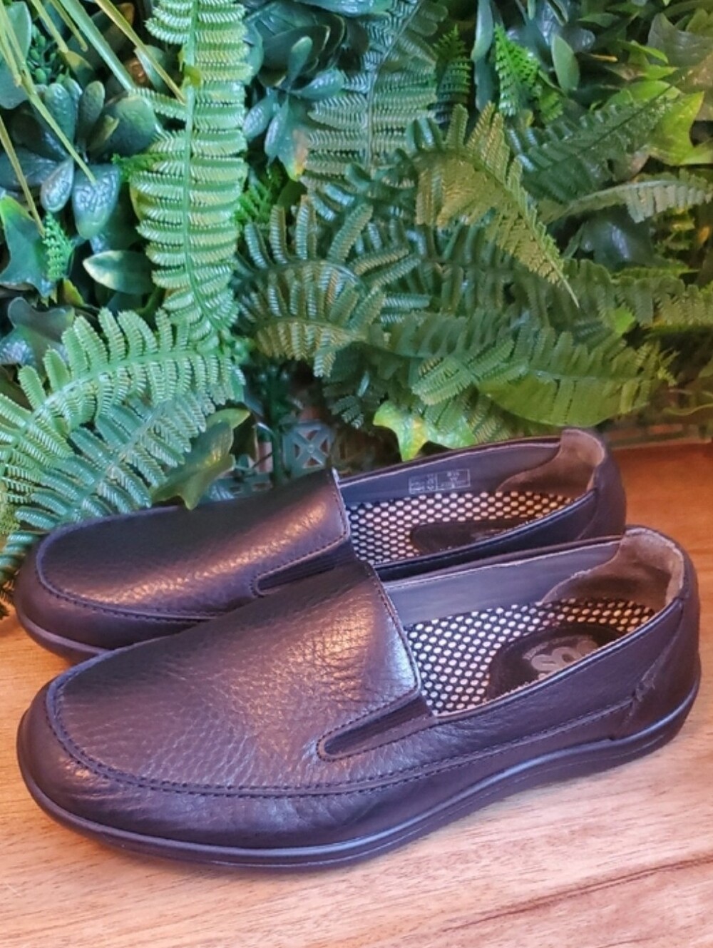 SAS Weekender Black Slip-On Comfort  Leather Loafers Mens 8.5